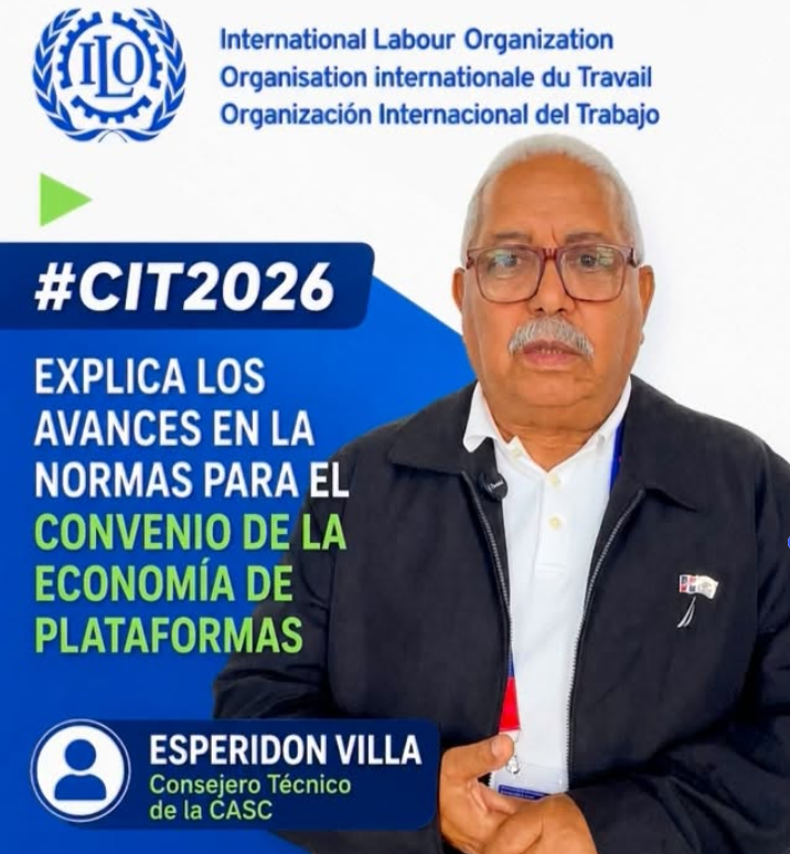 Esperidón Villa destaca avances hacia un convenio sobre la Economía de Plataformas.